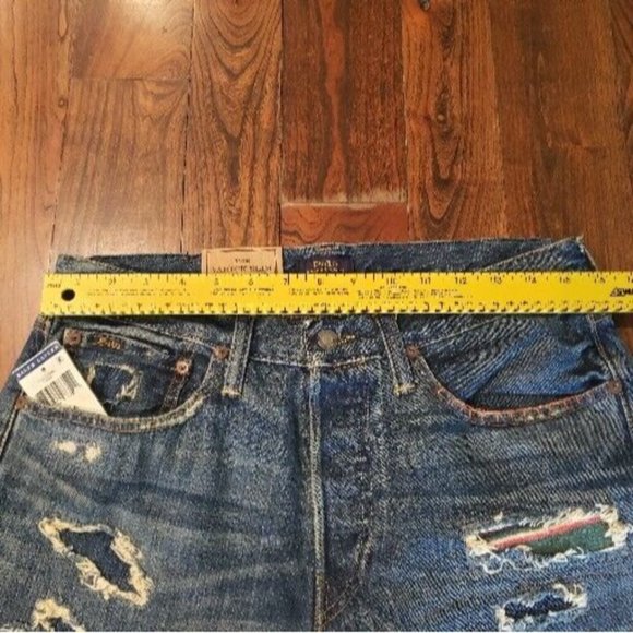 Polo Ralph Lauren The Varick Slim Straight Mexican Blanket Jeans Men 31x30 $398 - Picture 14 of 16